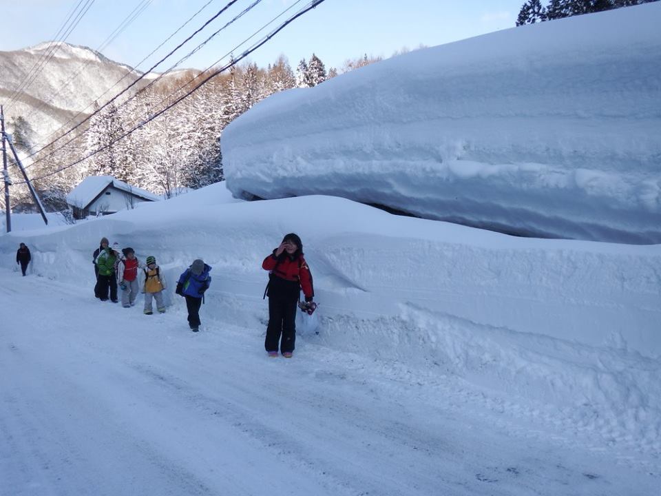 豪雪登校